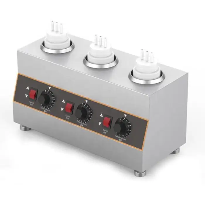 Commercial Restaurant Cheese Squeeze Warming 1/2/3 Bottles Sauce Dispenser Sauce Warmer Machine