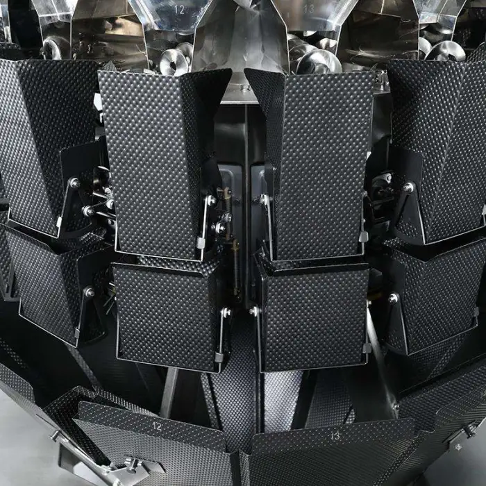 14 Heads Multihead Combination Weigher Machine Sticky Food Meat Cheese Weighing Packaging Machines