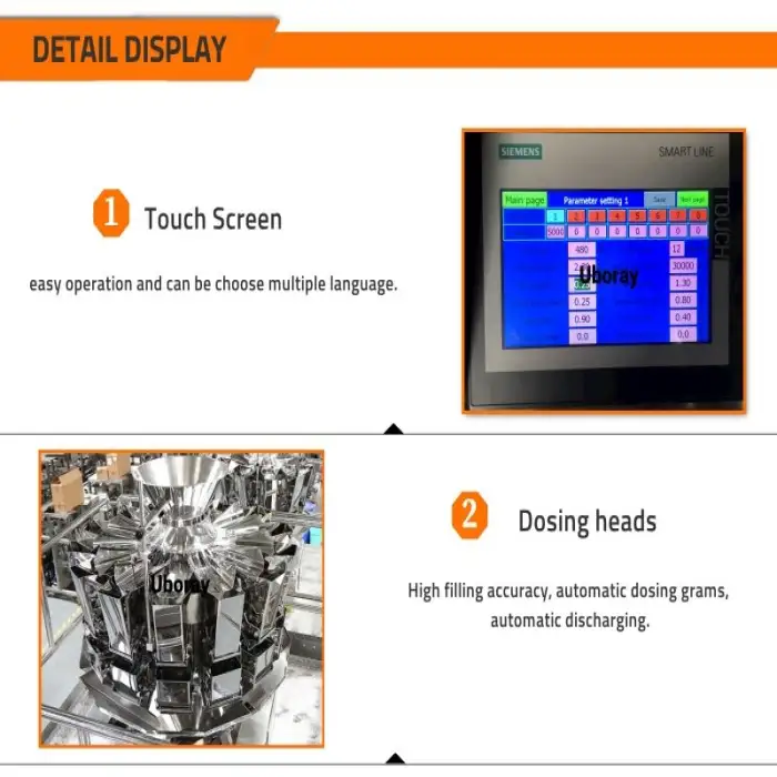 Automatic Weighing Food Mozzarella Cheese Pouch Packing Packaging Machine