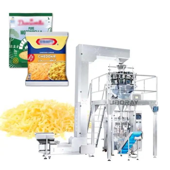 Automatic Weighing Food Mozzarella Cheese Pouch Packing Packaging Machine