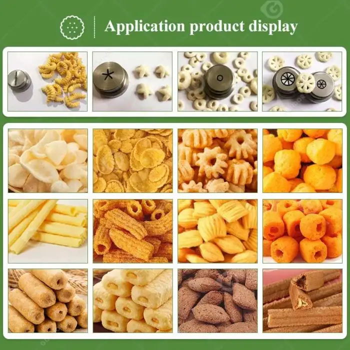 Corn Puff Puffed Make Snack Food Processing Equipment Production Line Extruder and Cheese Ball Machine