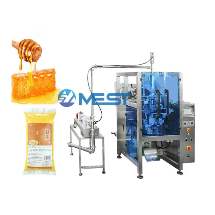 Automatic Vertical Piping Pouch Bag Viscous Liquid Cheese Whipped Cream Pizza Sauce Packaging Machine