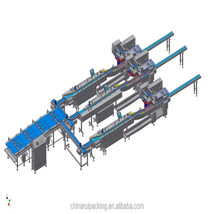 RHBB600 Automatic Horizontal Small Film Food Cheese Candy Lollipop Flow Pillow Packaging Bag Machine