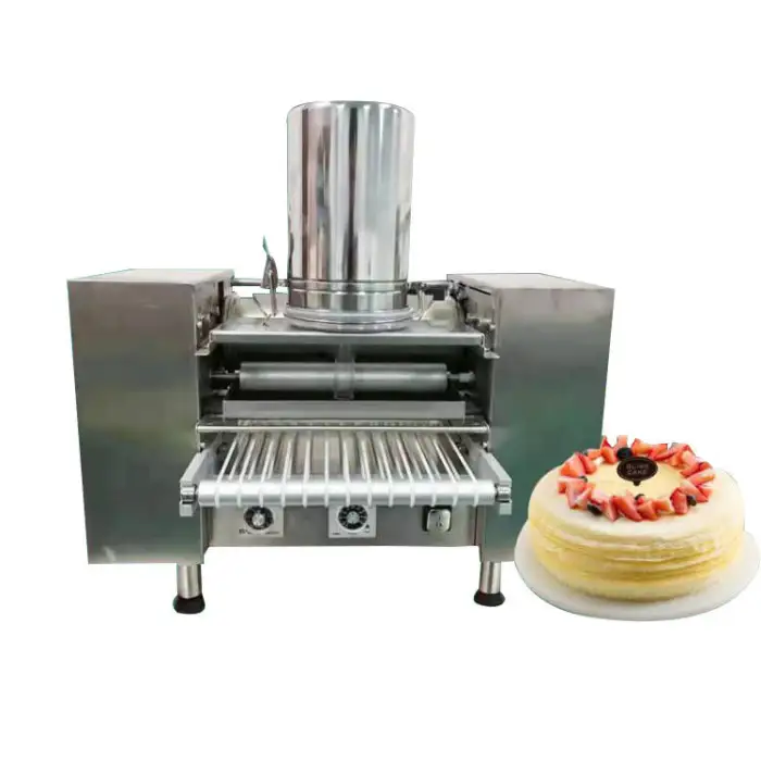 Sweet Shop Used Cheese Layer Cake Making Machine Durian mille Crepe Machine