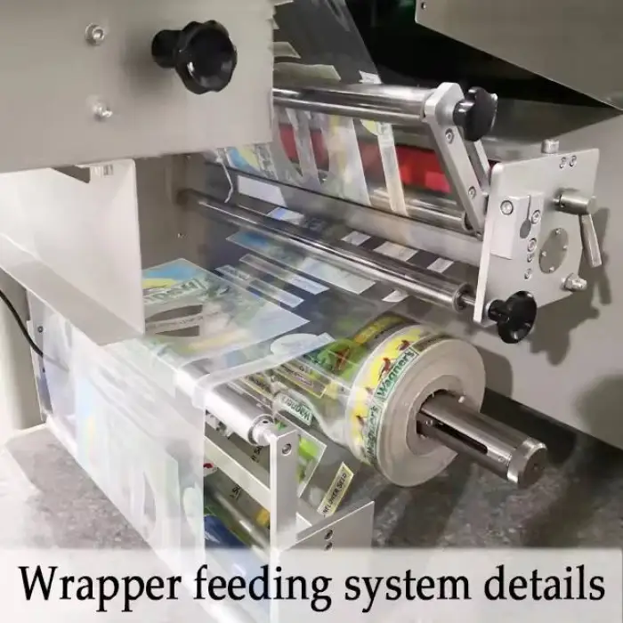 Automatic Three-Servo Control String Cheese Packaging Machine for Foil Pouch Paper Bag Wrapping Labeling for Food Apparel