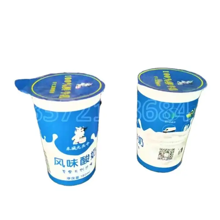 Automatic Processed Cheese Filling and Wrapping Machine Yogurt Packing Machine Yogurt Sealing Machine