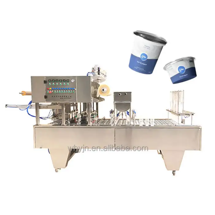 Automatic Processed Cheese Filling and Wrapping Machine Yogurt Packing Machine Yogurt Sealing Machine