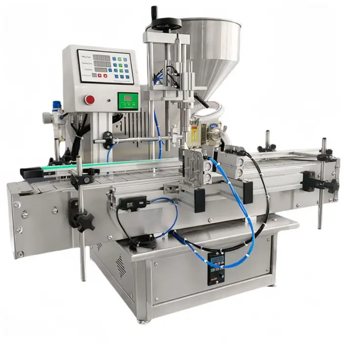 TES Desktop Rotary Pump Automatic Paste Filling Machine Tomato Sauce Butter Cheese Paste Filling Machine