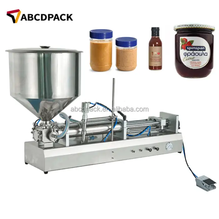 100-1000ml Bottle Semi Automatic Sauce Liquid Filling Machine Honey Paste Product Cheese Oil Gel Filler Filling Machine