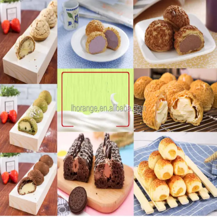 Automatic Puff Cake Donut Injecting Cheese Cream Machine for Bakery