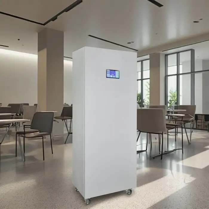 Eddaair Plasma air Cleaner Ionizer Disinfection Technology Movable air Purifier in Large Food Processing Plant