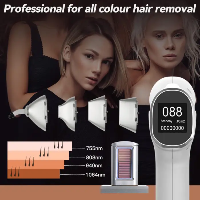 Lefis OEM 755Nm/808Nm/940Nm/1064Nm Diode Laser Alexandrite Epilator 1200w 1600w Ice Titanium Laser Diodes Hair Removal Machine