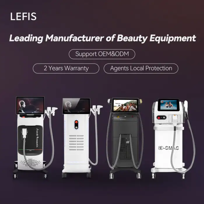 Lefis OEM 755Nm/808Nm/940Nm/1064Nm Diode Laser Alexandrite Epilator 1200w 1600w Ice Titanium Laser Diodes Hair Removal Machine