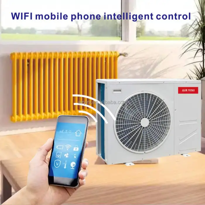 Solar Inverter Heat Pump Monoblock Hydronic Heating Cooling DHW Air Source Heat Pumps Air Conditioner Smart Major Appliances