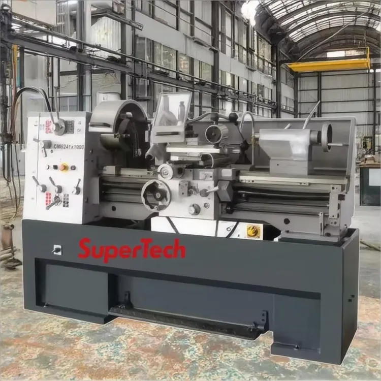 SuperTech CD6241/1000 Multifunctional Digital Bench Lathe Heavy Medium Duty Manual Lathe for Metal Processing Used Condition — image 2