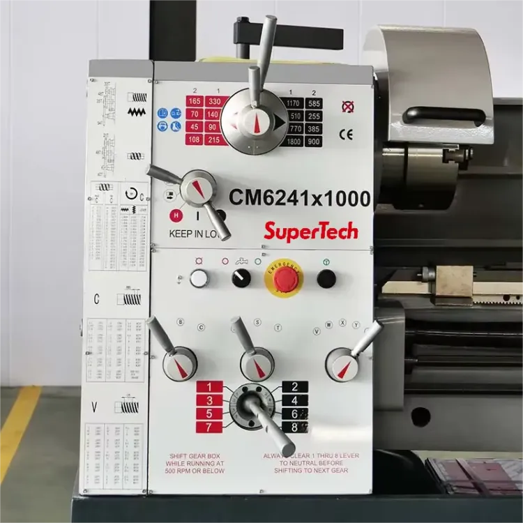 SuperTech CD6241/1000 Multifunctional Digital Bench Lathe Heavy Medium Duty Manual Lathe for Metal Processing Used Condition — image 3