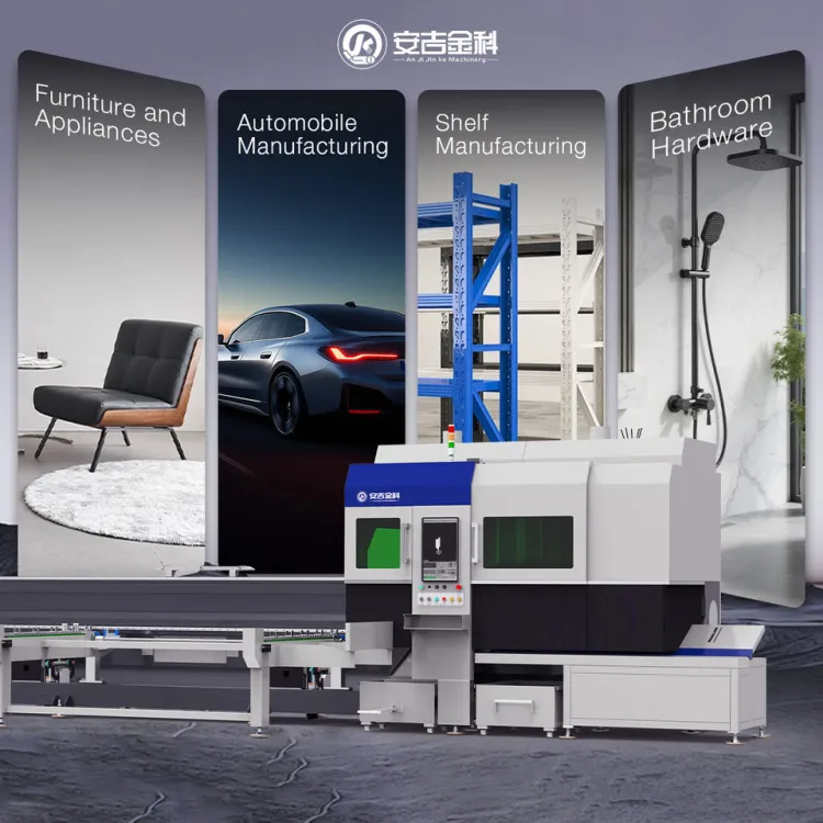 Automatic Metal Pipe Laser Cut Machine for Alloy and Aluminum Tube Cutting with Engine-Driven Pneumatic Chuck Stable Clamping — image 4
