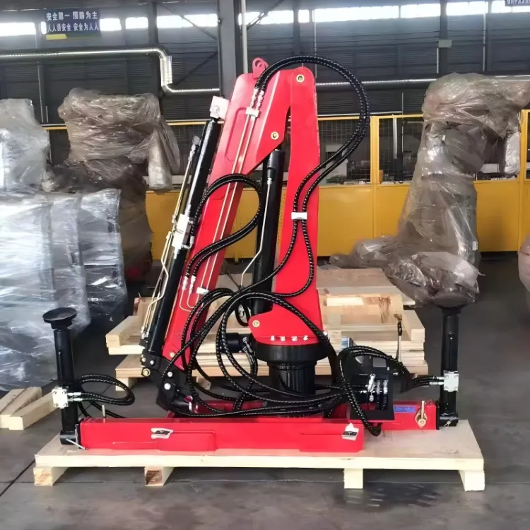 0.8/1 Ton Truck Hydraulic Mini Engine Knuckle Arm Construction Manipulator Pickup Truck Mounted Boom Crane with Remote Control — image 6