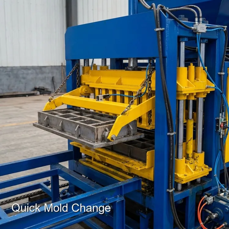 Complete Production Line QT4-16 Concrete Block Making Machine HF Machinery Fully Automatic Brick Plant — image 6