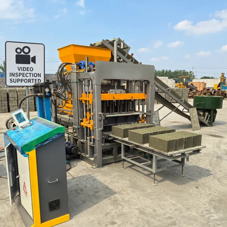 Fully Automatic QT4-15B Concrete Block Making Machine Automatic Hollow Brick Making Machine for Southeast Asia Indonesia — image 1