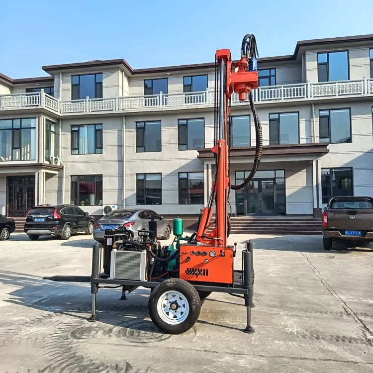 Powerful Mobile Hydraulic Drill Rig on Wheels 100M 150M 200M Deep Hole Drilling Machine — image 2