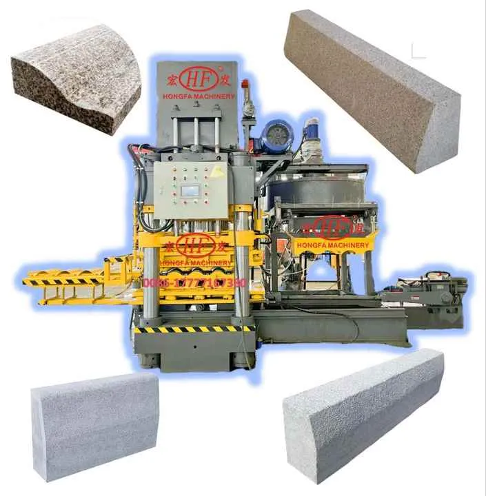 Kerbstone Making Machine Cement Curbstone Block Making Machine Granite Kerb Step Street Edging Stone Making Machine Artificial — image 7