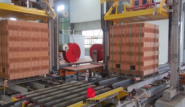 Clay Brick Making Machine Semi Automatic Brick Packaging Machine for Clay Brick Making Production Line with Pet Strapping Belt — image 3