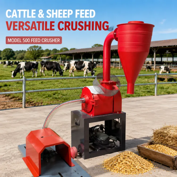 Model 500 Electric Feed Hammer Mill Crusher for Farms and Small Business — image 2