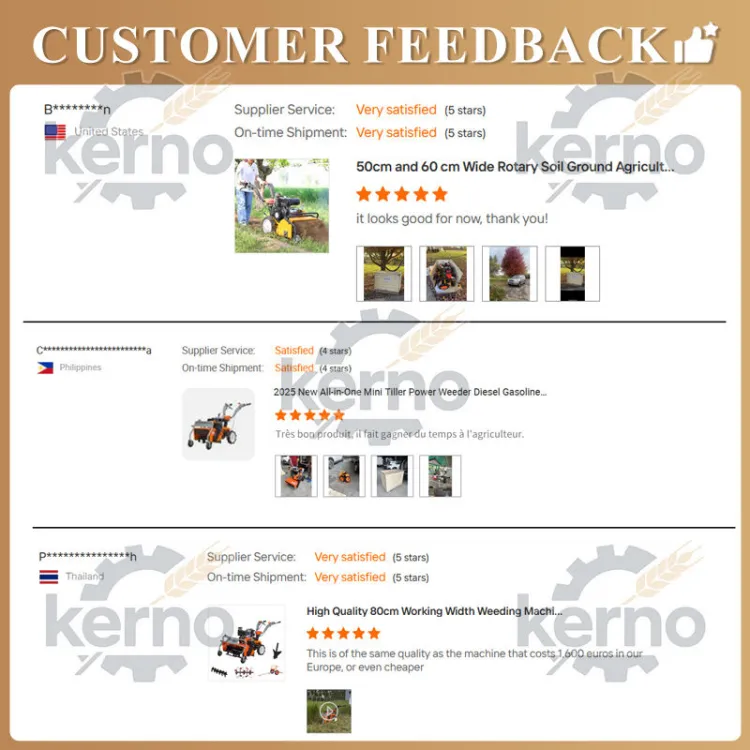 Kerno Economical Diesel Petrol Engine 2-Row Cultivator Automatic Weeding Machine Multifunctional Labor Saving Inter Row Crop — image 2