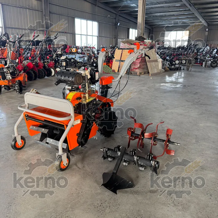 Kerno Economical Diesel Petrol Engine 2-Row Cultivator Automatic Weeding Machine Multifunctional Labor Saving Inter Row Crop — image 4