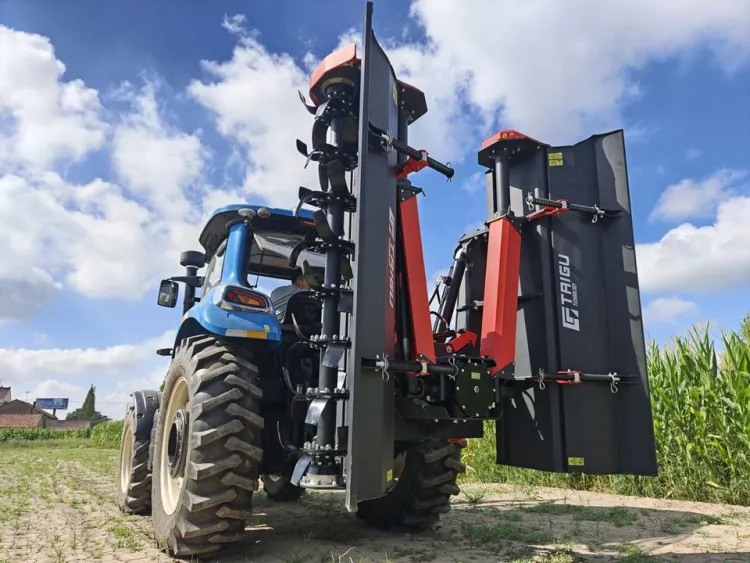 Professional Hydraulic Folding Rotary Tiller 4.2m Tractor Mounted Soil Preparation Equipment Gearbox 140-180 HP 84-108 Blades — image 2