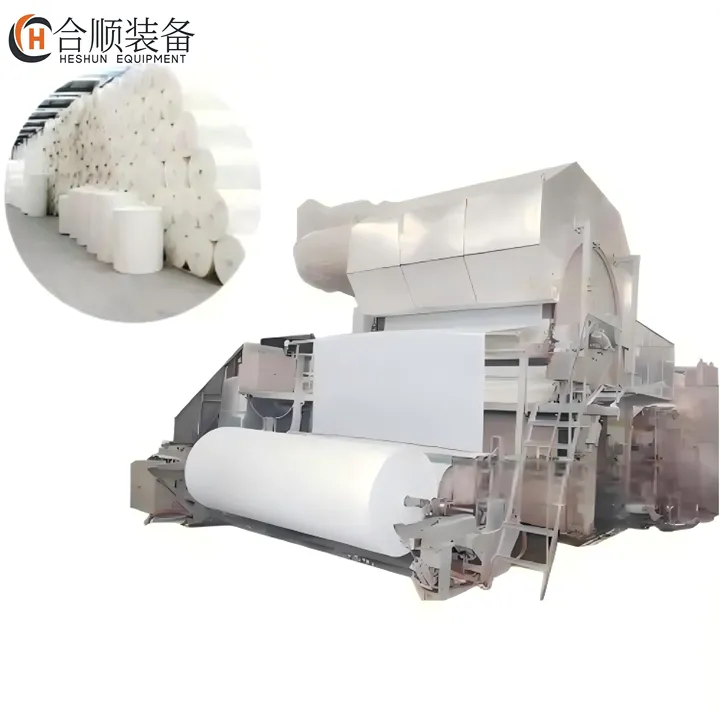 Paper Tissue Production Line 10 Tons Virgin Pulp Paper Facial Tissue Toilet Paper Making Machine — image 6