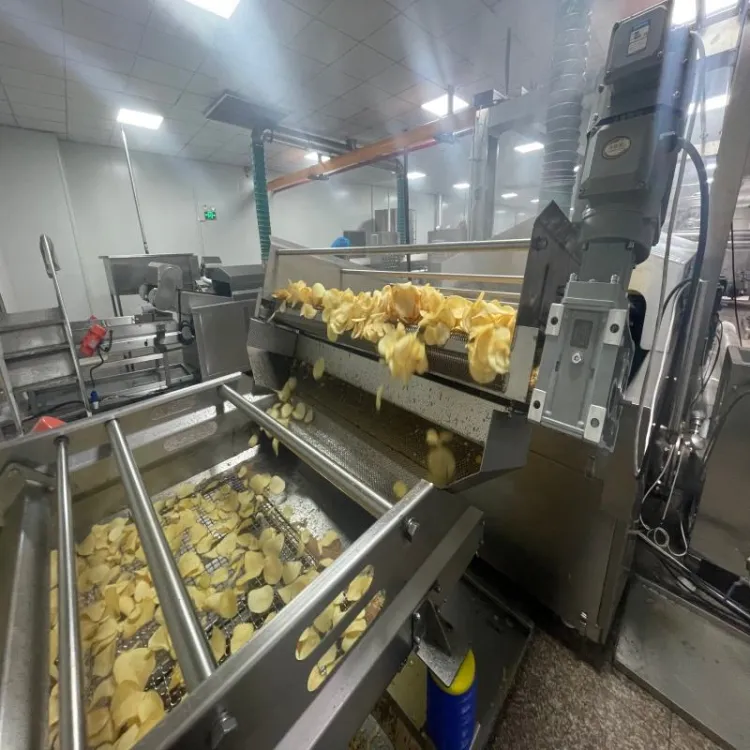 Industrial Automated Commercial French Fries Potato Chips Frying Gas Heated Potato Crisp Chips Fryer Machine Line — image 4