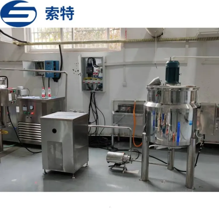 Semi Automatic Commercial Ice Cream & Popsicle Production Line with Mixer Dairy Processing Machines 3000 Capacity Air Cooking — image 3