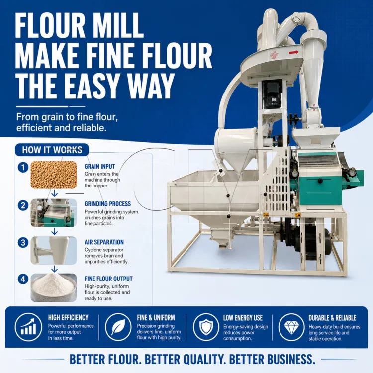 Complete Grain Milling Line for Wheat Maize Processing with Automatic Cleaning Grinding and Sifting — image 2