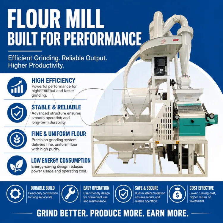 Complete Grain Milling Line for Wheat Maize Processing with Automatic Cleaning Grinding and Sifting — image 3