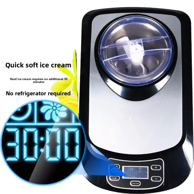 Automatic Commercial Household Compressor Small Capacity Fruit Ice Cream Maker Stainless Steel Ice Cream Machine — image 5