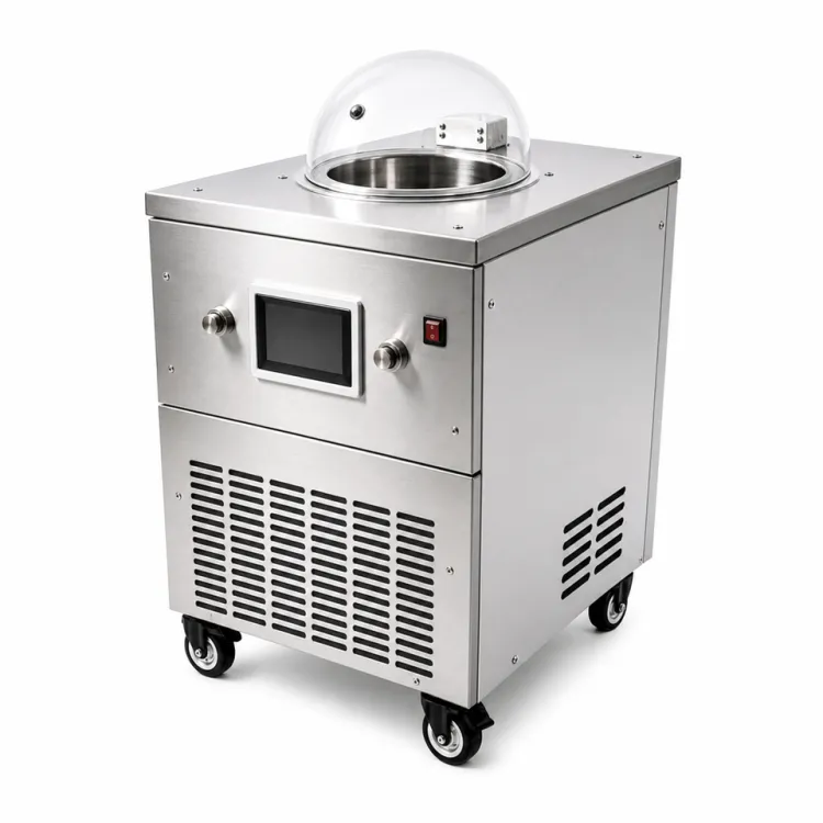 Digital Display Ice Cream Making Machine Single Cylinder 5L Hard Gelato Batch Freezer Stainless Steel Countertop Housing — image 3