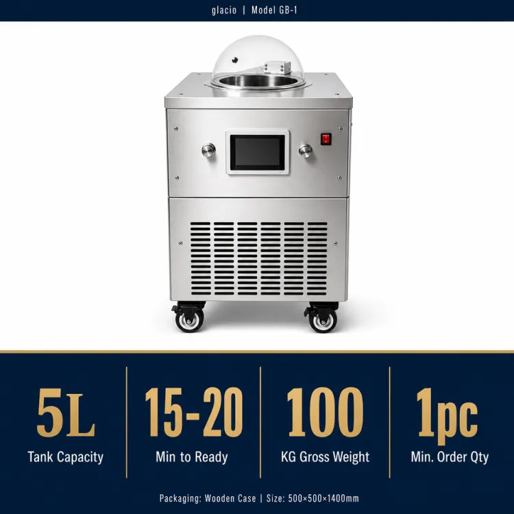 Digital Display Ice Cream Making Machine Single Cylinder 5L Hard Gelato Batch Freezer Stainless Steel Countertop Housing — image 4