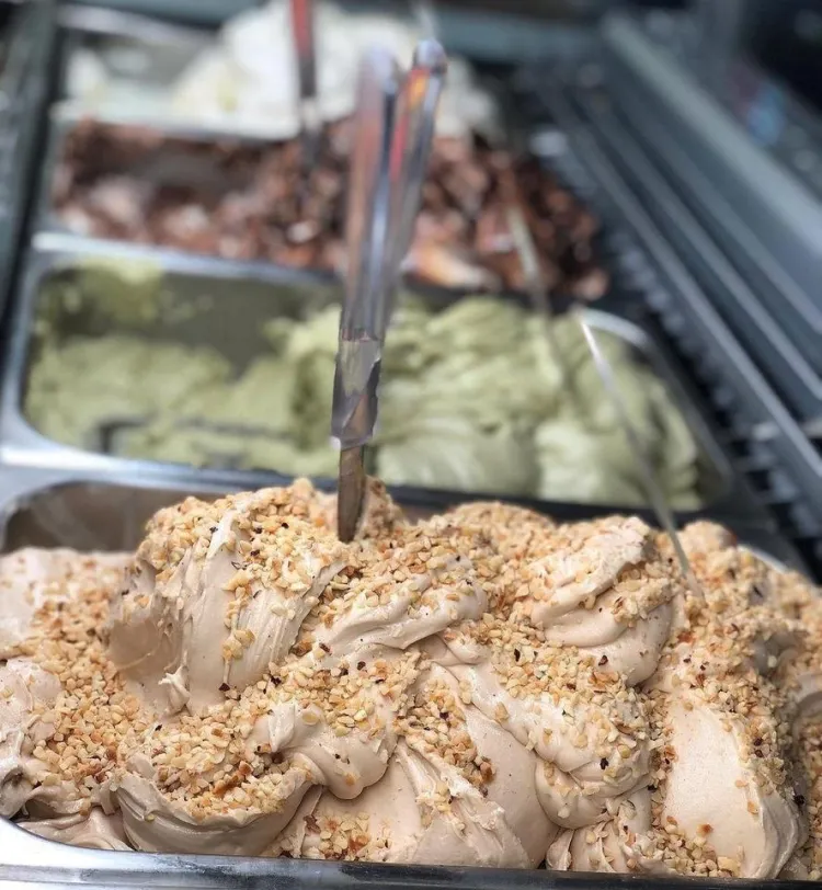 Gelato Ice Cream Display Showcase Freezer with Air Cooling Automatic Defrost 1 Door 12 Shelves — image 1