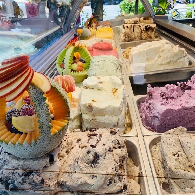 Italian Ice Cream Display Refrigerator Gelato Ice Cream Refrigerator Freezer Ice Cream Showcase — image 5
