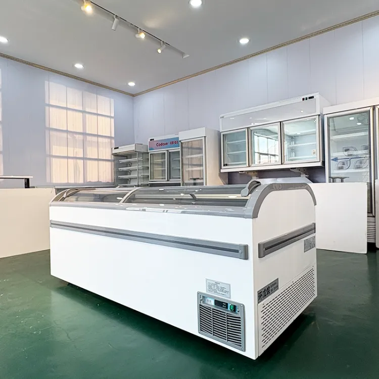 Supermarket Countertop Meat Display Ice Cream Display Freezer for Ice Cream — image 2