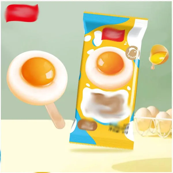 Very favorable , egg-shaped double yolk soft serve ice cream in chocolate flavor suitable for wholesalers. — image 5