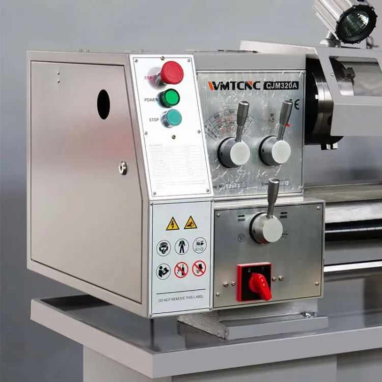 CJM320A Brand Bench Lathe Parallel Lathe Hobby Manual Lathe Machine Tool From for Metal Processing — image 2