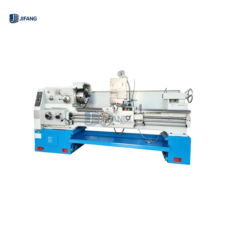 Horizontal CA6166 High Spindle Taper Medium Duty 2m Bed Manual Metal Turning Lathe Machine for Metal — image 1