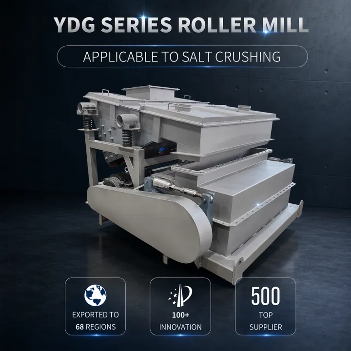 Corrosion Resistant Stainless Steel Double Roll Crusher 1-50 T/h for Table Salt Grinding and Calibration — image 6