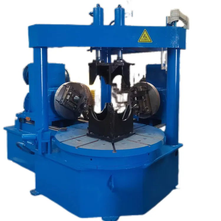 Automatic Elbow and Tee Beveling & Chamfering Machine for Stainless Steel Pipe with Two Heads PLC Control High-Power — image 2