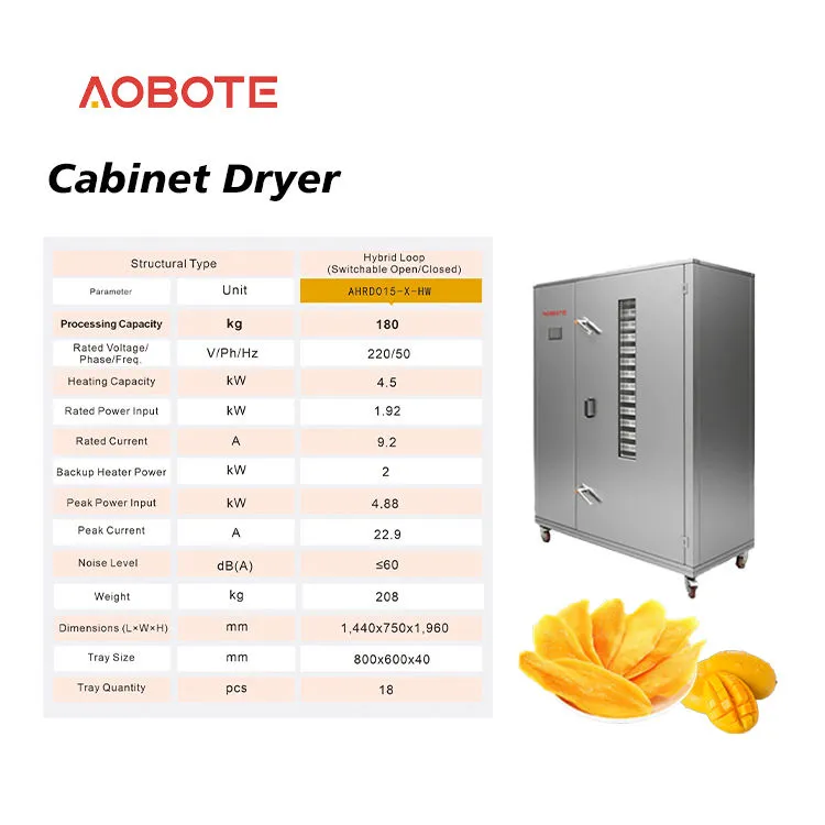 Energy Saving 220V Heat Pump Drying Cabinet Fruit & Mango Dehydrator Machine Food Fruit — image 2