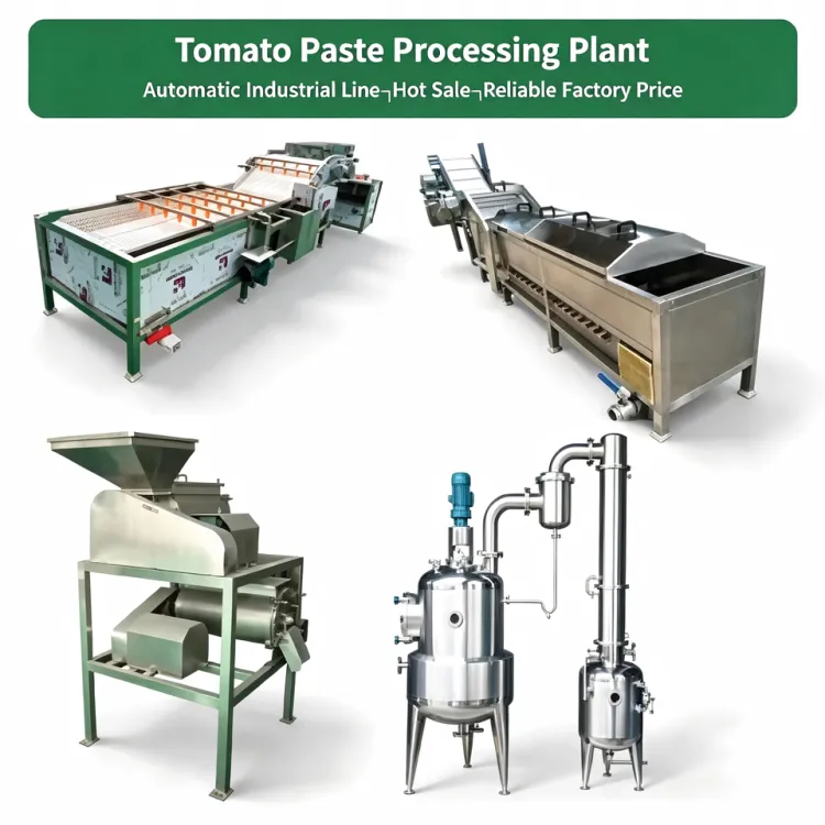 Lerford Industrial Automatic Complete Tomato Paste Processing Plant Turnkey Line 500kg/h High Efficiency Easy Operate Food — image 1