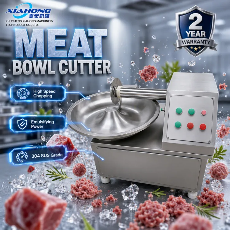 High Speed Stainless Steel Meat Chopping Machine 80L 60-80kg 9 or 13 Blades Semi-Automatic 220V/380V Food Bowl Cutter — image 1